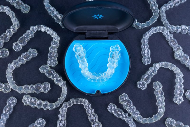 Transparent orthodontic retainers. 